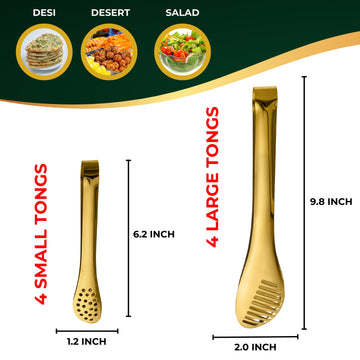 8 TONGS Bundle-Golden